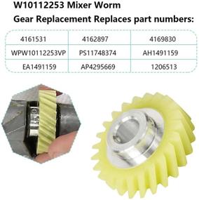 img 3 attached to Mayitop W10112253 Mixer Worm Drive Gear Repair Spare Part for KitchenAid Whirlpool, AP4295669, 4162897