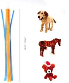 img 3 attached to 🎨 360 Onepine Pipe Cleaners - 30 Colors Chenille Stems for Arts, Crafts, and DIY Handmade Decorations (6mm x 12 Inch)