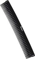 🔸 denman detangle & tease comb (black) - ideal for wet detangling, backcombing, and curl separation - d12 logo