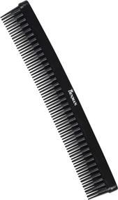 img 4 attached to 🔸 Denman Detangle & Tease Comb (BLACK) - Ideal for Wet Detangling, Backcombing, and Curl Separation - D12