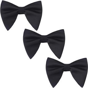 img 1 attached to Формальный смокинг большого размера Lovacely Bowtie