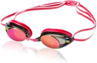 👓 mirrored vanquisher 2.0 swim goggles for women by speedo - manufacturer discontinued logo