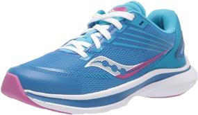 img 4 attached to Saucony Unisex Child Kinvara Sneaker Boys' Shoes