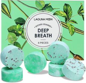 img 4 attached to 🚿 Lagunamoon Aromatherapy Shower Steamers for Nasal Relief and Easy Breathing, 6 Pack 30g Shower Bombs with Mint, Menthol & Eucalyptus, Natural Essential Oil Shower Tablets for Relaxation Gift
