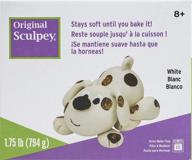 🔳 sculpey white polymer clay: non toxic, oven bake, 1.75 pounds ideal for modeling, sculpting, diy & school projects – all skill levels logo
