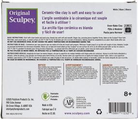 img 2 attached to 🔳 Sculpey White Polymer Clay: Non Toxic, Oven Bake, 1.75 Pounds Ideal for Modeling, Sculpting, DIY & School Projects – All Skill Levels