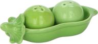 charming kate aspen two peas in a pod ceramic salt and pepper shakers in ivyprint gift box – delightful tableware! logo