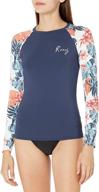 👚 roxy juniors fashion rashguard - women's clothing with standard fit logo