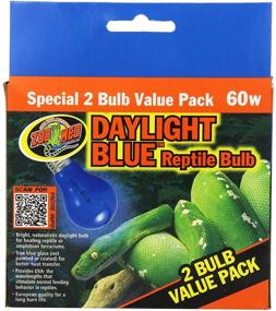 img 2 attached to 🐍 Enhance Reptile Habitat with Zoo Med Daylight Blue Reptile Bulb - 60 Watt