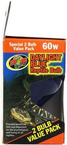 img 1 attached to 🐍 Enhance Reptile Habitat with Zoo Med Daylight Blue Reptile Bulb - 60 Watt