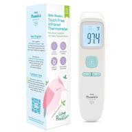 🌡️ blue touchless thermometer with lcd display - non contact infrared thermometer for adults, kids, baby & infant - digital forehead thermometer with fever alarm logo