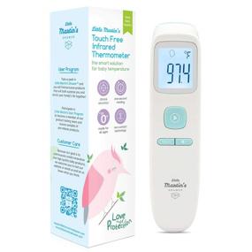 img 4 attached to 🌡️ Blue Touchless Thermometer with LCD Display - Non Contact Infrared Thermometer for Adults, Kids, Baby & Infant - Digital Forehead Thermometer with Fever Alarm