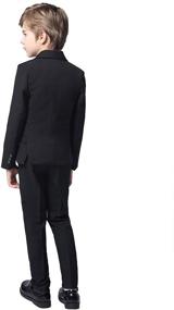 img 2 attached to 👔 Stylish Tuxedo Suits for Toddlers: Perfect Bearer Outfit in Boys' Clothing