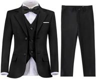👔 stylish tuxedo suits for toddlers: perfect bearer outfit in boys' clothing logo