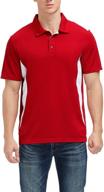 sports shirts blocked performance polo（red men's clothing for shirts logo