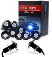 leadtops 10 pack daytime running lights lights & lighting accessories logo