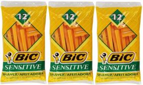 img 1 attached to Bic Single Blade Shavers Sensitive Skin - 12 ct (3 packs of 12): Superior Razors for Gentle Shaving
