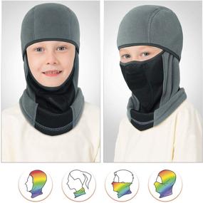 img 1 attached to ❄️ Balaclava Winter Warmer Weather Girls' Accessories: Stay Cozy in Cold Weather