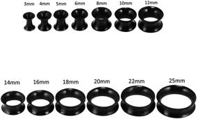 img 3 attached to 👂 Xpircn Thin Silicone Ear Plugs Tunnels: Flexible Ear Earlets - 15 Pairs for Comfort and Style