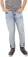 ray ripped skinny distressed stretch boys' clothing : jeans logo