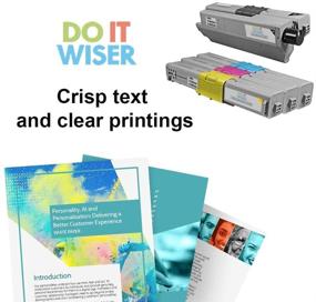 img 3 attached to Do it Wiser 46508704/03/02/01 Compatible 🖨️ Toner Cartridge Replacement for OKI C332dn/MC363 Printers (4-Pack)