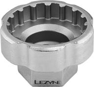 🚴 lezyne professional grade bike tool - 16 notch 44mm external bottom bracket socket, 3/8&#34; socket drive, compatible with torque or adjustable wrench logo