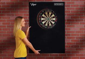 img 1 attached to 🎯 Ultimate Dartboard Protector: Viper by GLD Products Defender III - Extended Length, Black, One Size