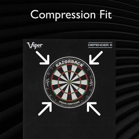 img 3 attached to 🎯 Ultimate Dartboard Protector: Viper by GLD Products Defender III - Extended Length, Black, One Size