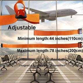 img 1 attached to Thenewallhere Luggage Straps Accessories Adjustable Travel Accessories