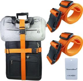 img 4 attached to Thenewallhere Luggage Straps Accessories Adjustable Travel Accessories