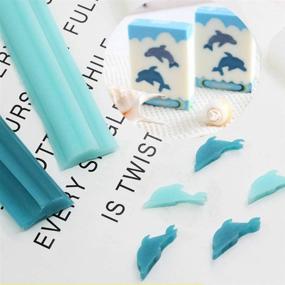 img 2 attached to 🐬 Dolphin Tube Column Silicone Soap Candle Mold - Perfect for Embed Soap Making Supplies and Christmas Gift