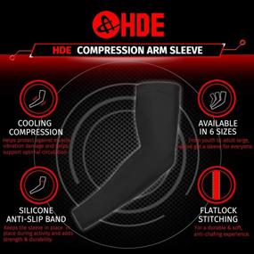 img 2 attached to HDE Compression Sleeves Softball Basketball Sports & Fitness