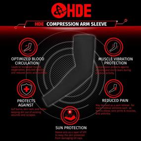 img 1 attached to HDE Compression Sleeves Softball Basketball Sports & Fitness
