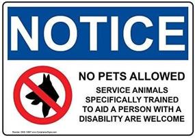 img 4 attached to NOTICE Allowed Service Animals English