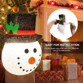 img 2 attached to Leyespot 1 PC Christmas Porch Light 🎅 Covers: Festive Snowman Design for Outdoor Christmas Decorations!