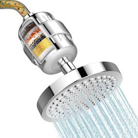 img 4 attached to 🚿 FEELSO Shower Head with 15 Stage Filter Cartridge for Hard Water Softening, Chlorine Removal, and Eliminating Harmful Substances