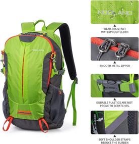 img 1 attached to 🎒 NODLAND Hiking Backpack 30L: The Perfect Outdoor Sports Daypack for Camping and Traveling