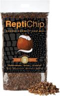 optimized reptichip bedding: coconut substrate for reptiles - loose, coarse coconut husk chip logo
