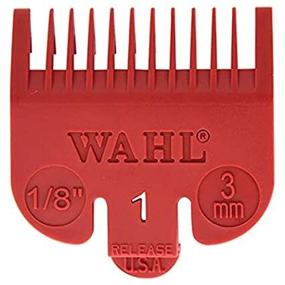 img 2 attached to 🔴 Wahl #3114-603 Color Coded Comb Attachment – Red #1 – 1/8" (3.0mm) – Ideal for Stylists & Barbers