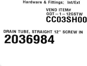 img 1 attached to 🌊 T-H Marine ODT112GSTW Резьбовая трубка слива с переливом