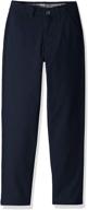 👖 boys' sustainable black chino pants - haggar youth clothing logo