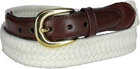 img 3 attached to Rogers Whitley Mens Cotton Leather Braided Men's Accessories for Belts