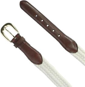 img 1 attached to Rogers Whitley Mens Cotton Leather Braided Men's Accessories for Belts