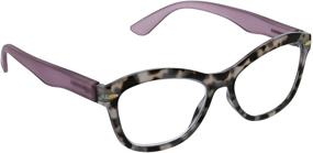 img 3 attached to 👓 Blue Light Blocking Reading Glasses for Women by Peepers, Soft Cat Eye Shape + No Prescription Eyewear