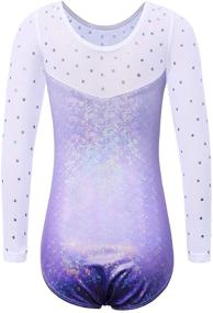 img 3 attached to Партия леотардов Gymnastics Toddler Athletic B268_Lightpurple_6A