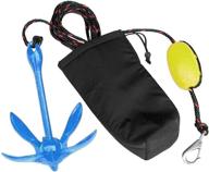 portable folding grapnel kayak anchor kit - 🚣 xialuo marine kayak anchor (1.5lb) with 30 ft marine rope логотип