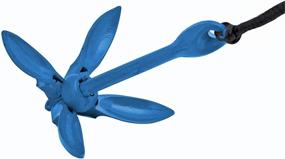 img 1 attached to Portable Folding Grapnel Kayak Anchor Kit - 🚣 XIALUO Marine Kayak Anchor (1.5lb) with 30 ft Marine Rope