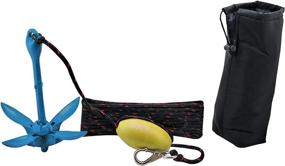 img 2 attached to Portable Folding Grapnel Kayak Anchor Kit - 🚣 XIALUO Marine Kayak Anchor (1.5lb) with 30 ft Marine Rope