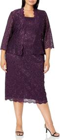 img 4 attached to S L Fashions Womens Length Illusion Women's Clothing for Dresses