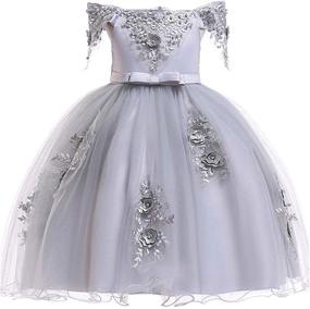 img 4 attached to 🌸 Stunning Flower Pageant Dresses for Formal Girls, Ages 2-10